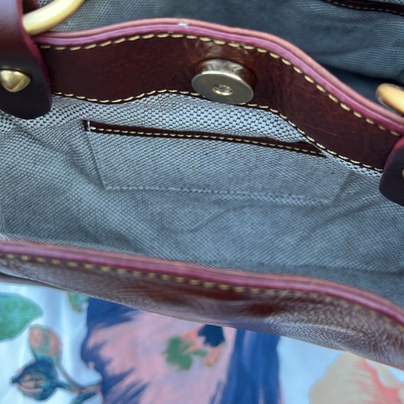 Pre Loved Dooney & Bourke Brown Leather Handbag - Picture 13 of 16